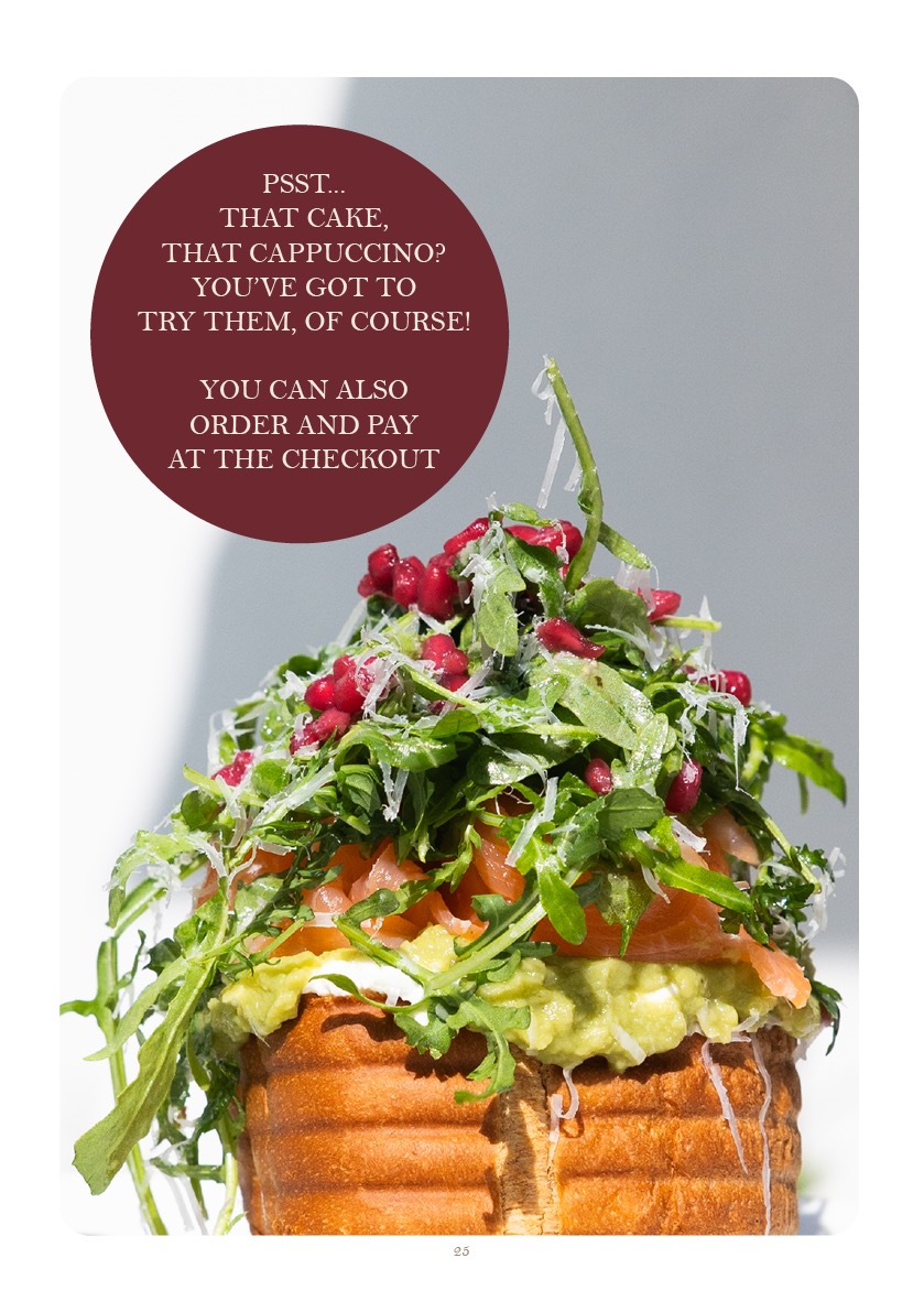 Saranne's Menu AUTUMN 2026 - ricotta avocado toast